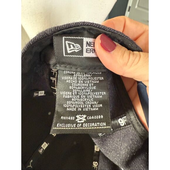 RARE New Era 59Fifty Houston Astros Gold Metal Badge One Size Hat - Picture 5 of 6